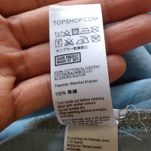 3/$15 Topshop denim shirt sz2 - Picture 7 of 7